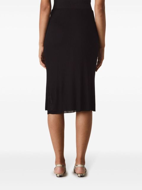 KHAITE Leema midi skirt - Black