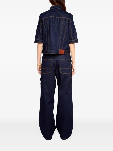 Zadig&Voltaire Kyo short-sleeve buttoned jacket - Blue