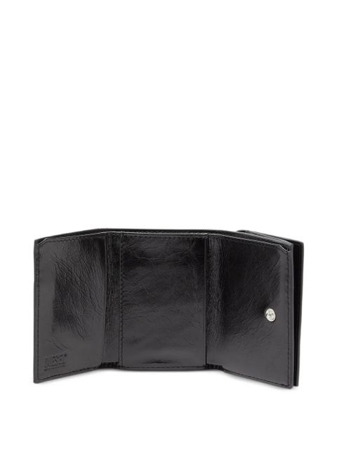 Diesel xs II embossed tri-fold coin purse - Black