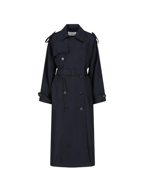 The Frankie Shop Veyron double-breasted trench coat - Blue - zdjęcie produktu nr 1