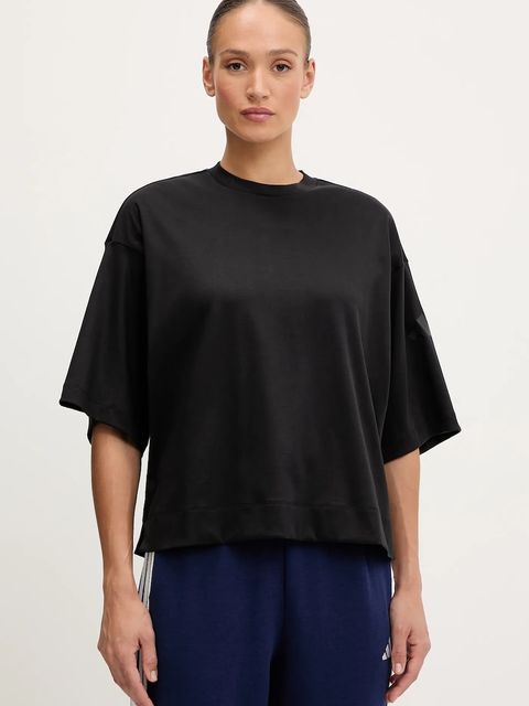 adidas t-shirt bawełniany All SZN damski kolor czarny JM3800 - zdjęcie produktu nr 1