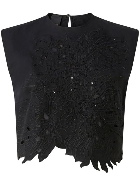 PINKO embroidered top - Black - zdjęcie produktu nr 1