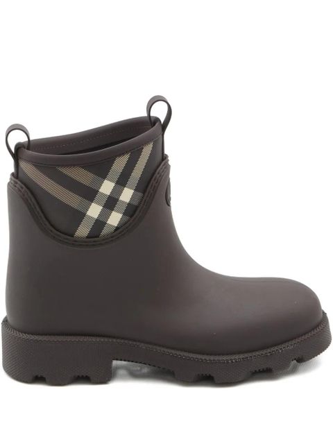 Burberry 35mm check-pattern pull-tabs ankle boots - Brown - zdjęcie produktu nr 2