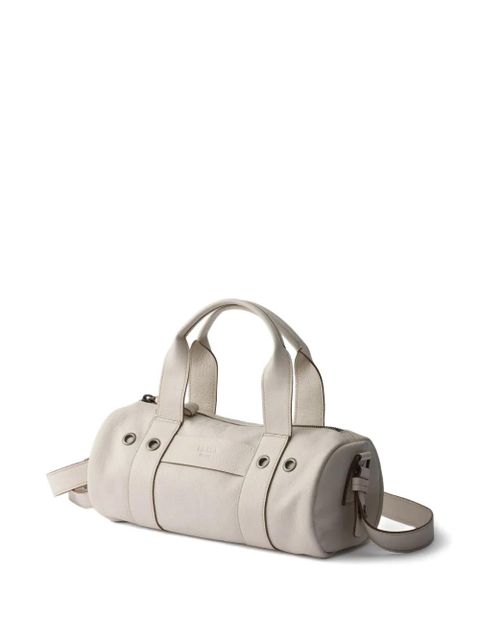Prada large Route leather tote bag - Neutrals