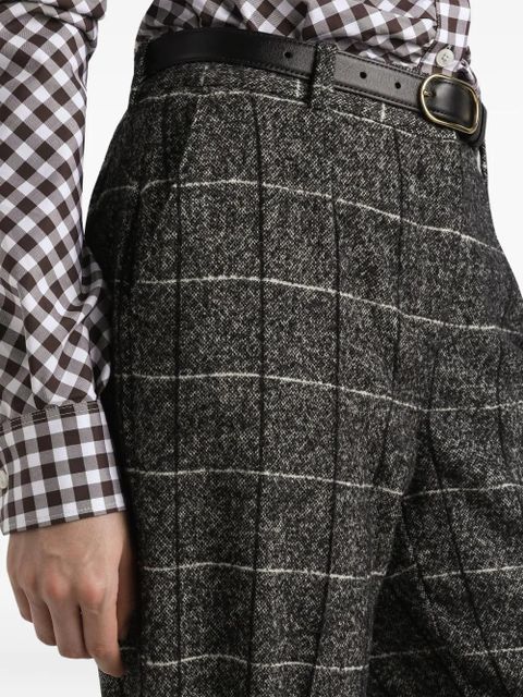 Dolce & Gabbana check-pattern trousers - Black