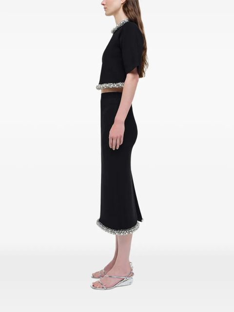 Simkhai Idina embellished midi skirt - Black