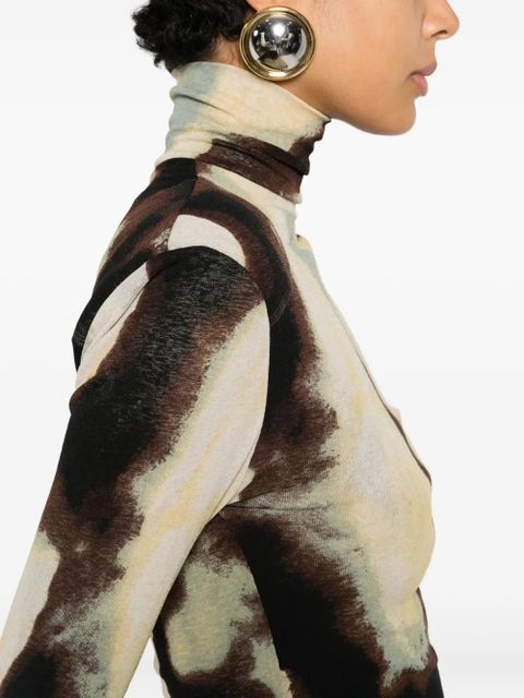 Nanushka Nayeli patterned top - Green