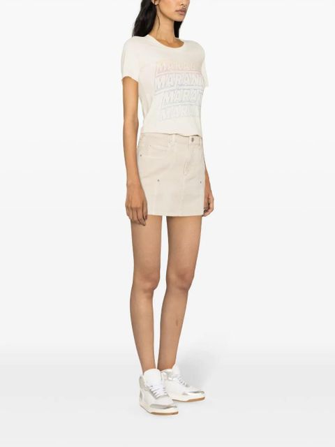MARANT ÉTOILE Vesna denim skirt - Neutrals