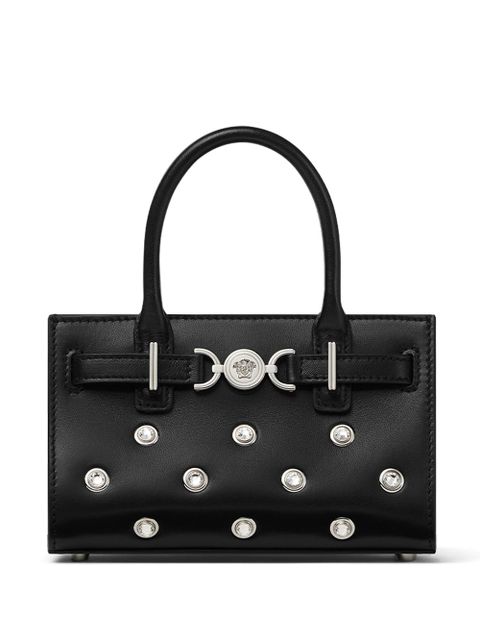 Versace mini Crystal Medusa '95 tote bag - Black - zdjęcie produktu nr 1