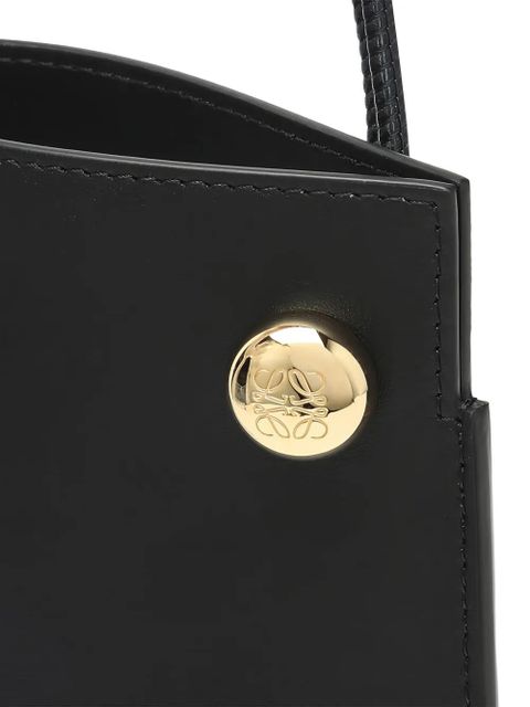 LOEWE Pebble Dice knotted leather bucket bag - Black