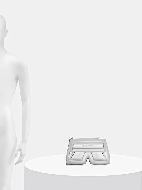 Karl Lagerfeld kopertówka IKON/K kolor srebrny B1W30128