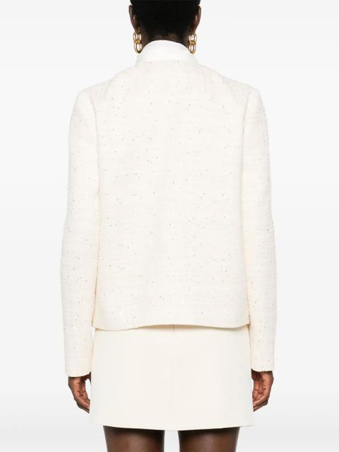 Valentino Garavani sequin-embellished jacket - Neutrals