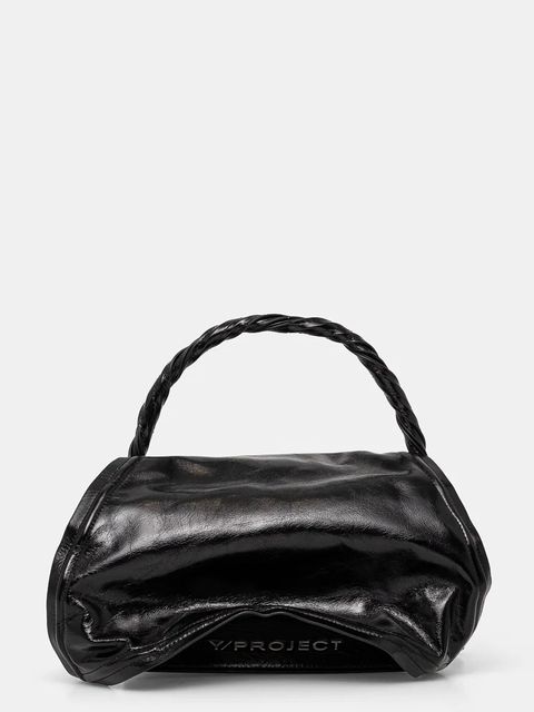 Y/Project torebka skórzana WIRE BAG kolor czarny 620BA007 - zdjęcie produktu nr 1