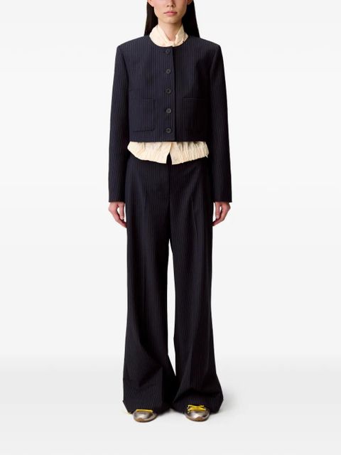 Claudie Pierlot pinstripe button-fastening jacket - Black - zdjęcie produktu nr 2