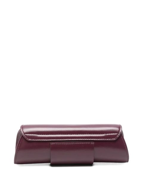 Jil Sander Cannolo cylindrical leather glasses case - Red - zdjęcie produktu nr 2