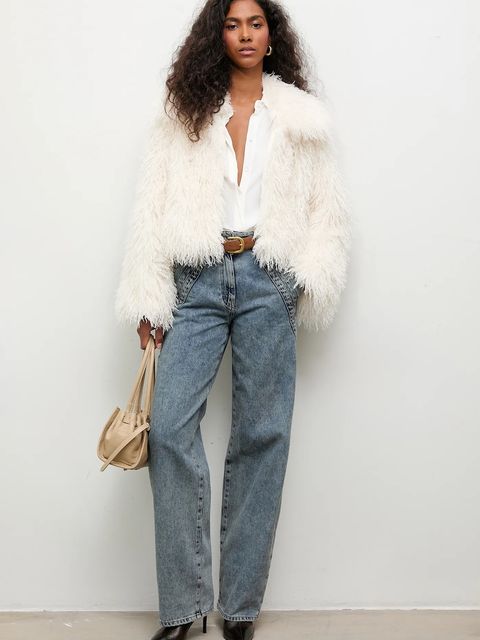 Answear.LAB kurtka kolor beżowy przejściowa