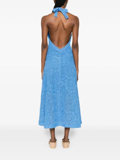 Maje open-back midi dress - Blue
