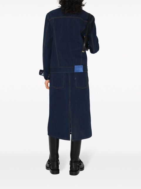 Burberry Japanese denim midi skirt - Blue