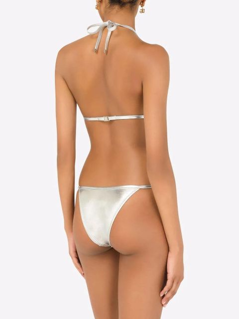 Dolce & Gabbana DG-logo triangle bikini - Silver