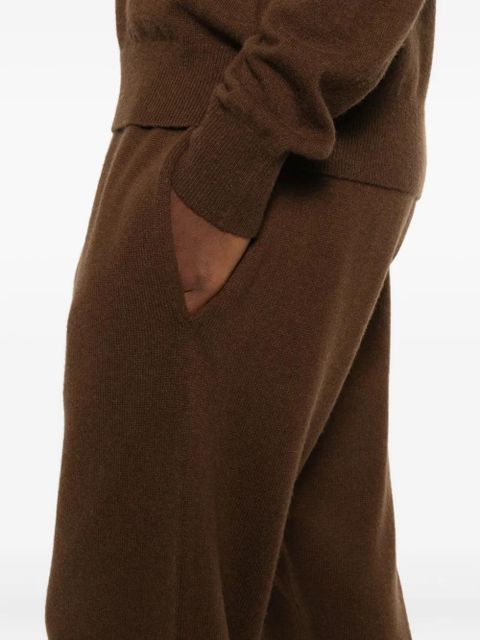 ENTIRE STUDIOS ribbed-trim trousers - Brown