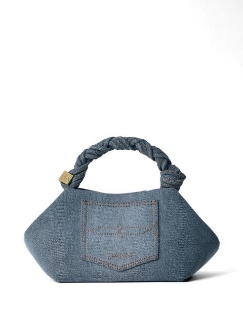 GANNI twisted handle geometric tote bag - Blue - zdjęcie produktu nr 2