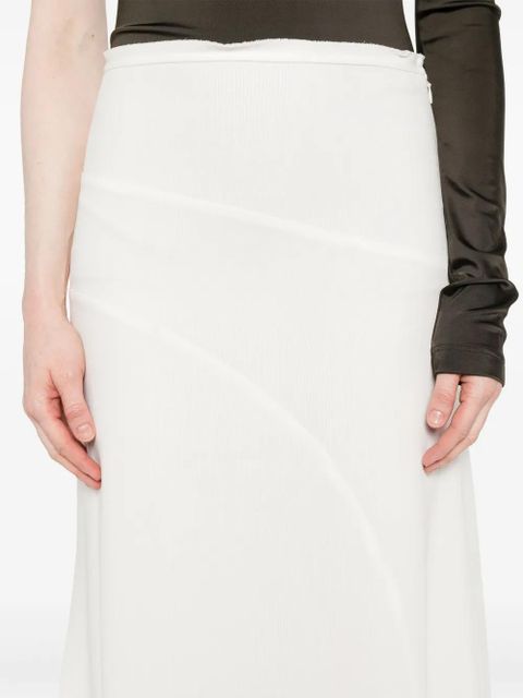 Victoria Beckham panelled skirt - White