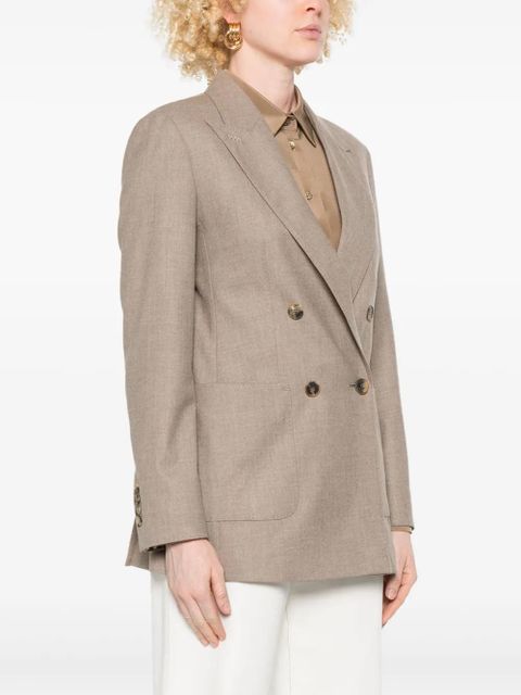 Max Mara double-breasted blazer - Brown