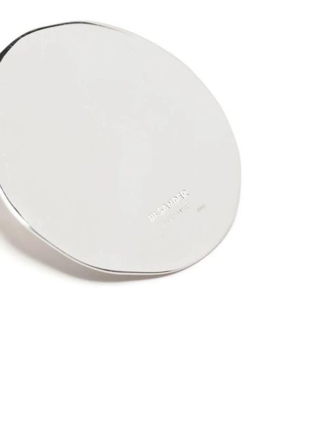 Jil Sander enamel plate earrings - Silver