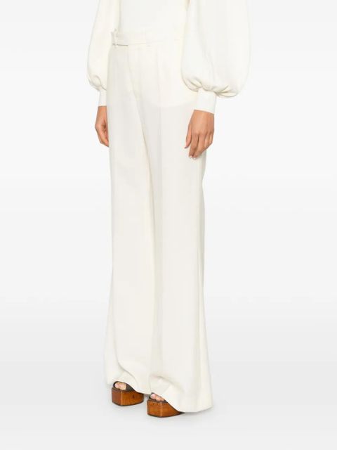 Chloé pressed-crease flared trousers - Neutrals