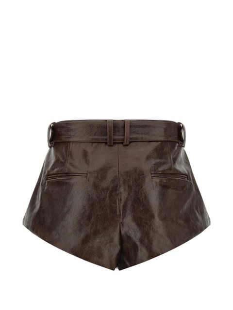 Magda Butrym belted leather shorts - Brown - zdjęcie produktu nr 2