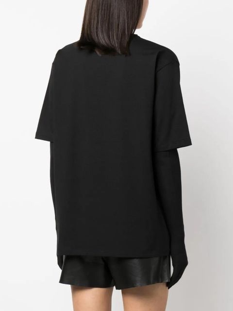 MANURÍ glove-sleeve T-shirt - Black