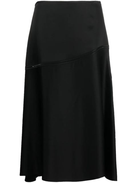 Jil Sander flared midi skirt - Black - zdjęcie produktu nr 1
