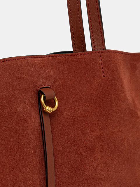 Gianni Chiarini torebka zamszowa EGLE kolor pomarańczowy BS.11485.CM - zdjęcie produktu nr 2