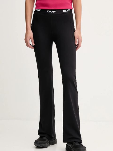 Dkny legginsy damskie kolor czarny gładkie DP5P3656 - zdjęcie produktu nr 1
