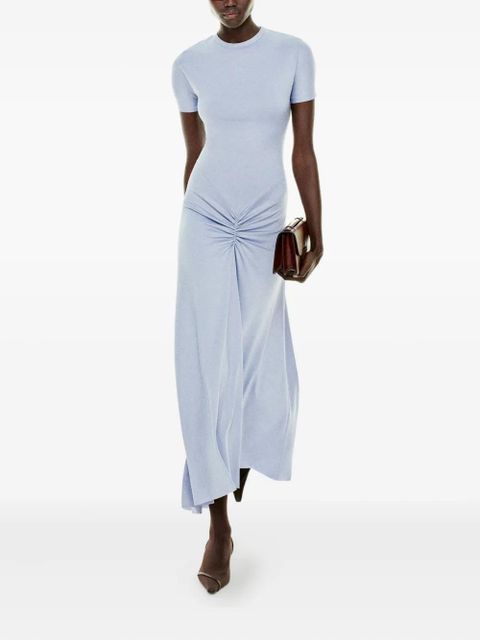 Victoria Beckham gathered waist midi dress - Blue