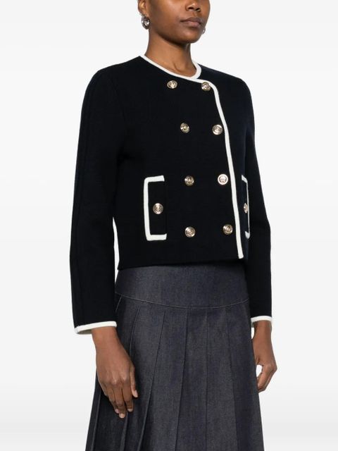 Maje double-breasted top - Blue