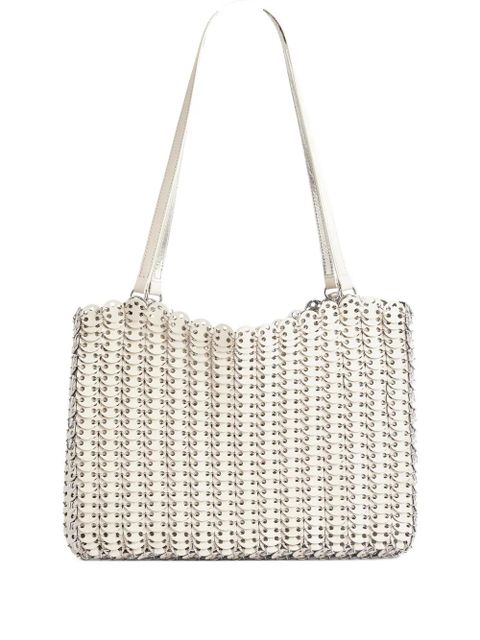 Rabanne hand-assembled shoulder bag - White