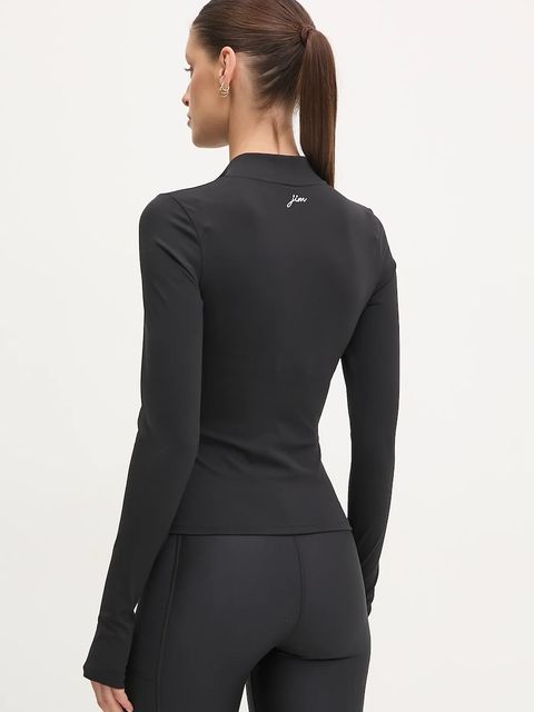 JOYINME longsleeve do jogi Motion kolor czarny z półgolfem Motion