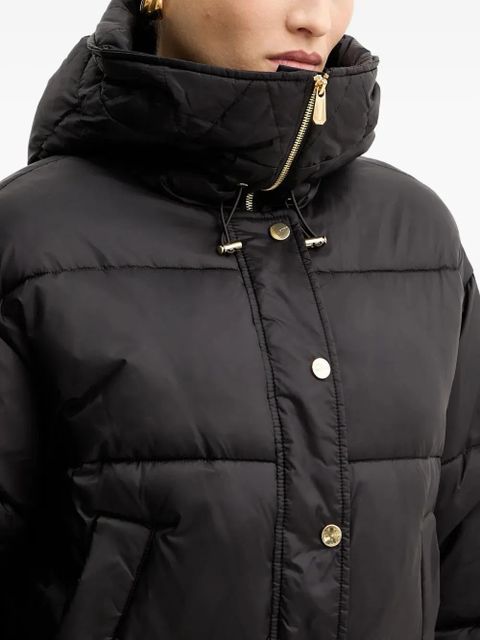 PINKO buttoned hooded jacket - Black