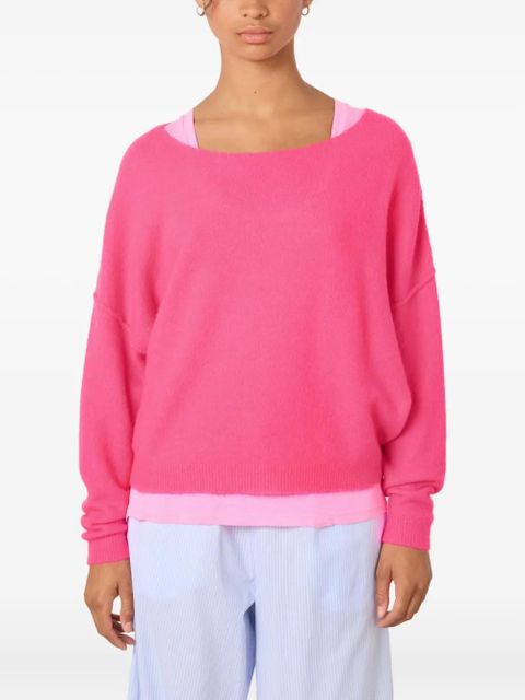 American Vintage Damsville boat-neck sweater - Pink