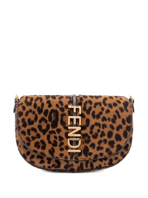 FENDI leopard chain tote bag - Brown - zdjęcie produktu nr 1