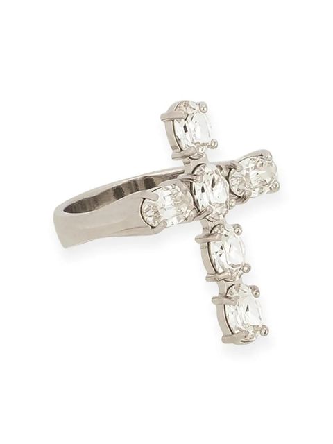 Dolce & Gabbana rhinestone-embellished ring - Silver