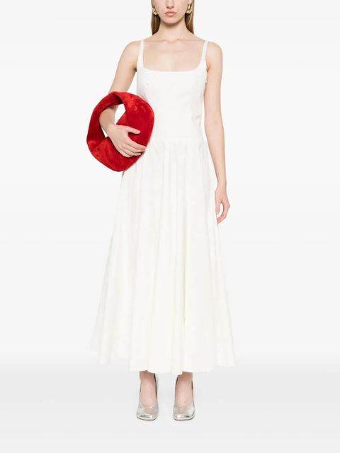 Marni patterned-jacquard cotton midi dress - White