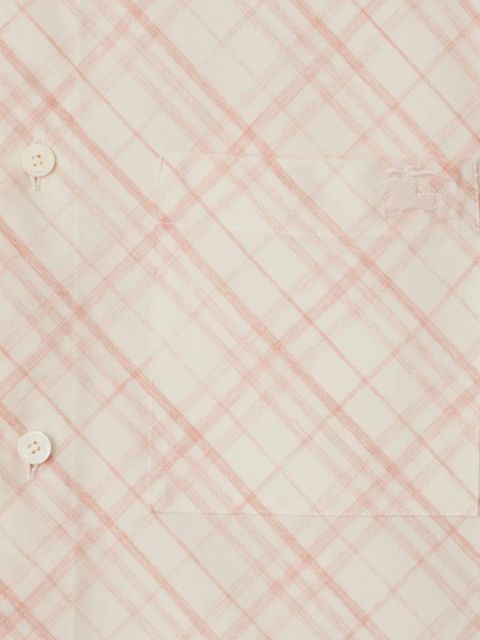 Burberry check cotton shirt - Pink