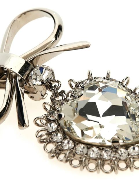 Alessandra Rich Bow earrings - Silver - zdjęcie produktu nr 2