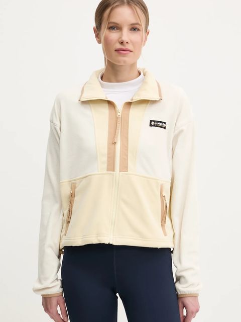 Columbia bluza polarowa Backbowl II FZ Fleece kolor beżowy wzorzysta 2092163 - zdjęcie produktu nr 1