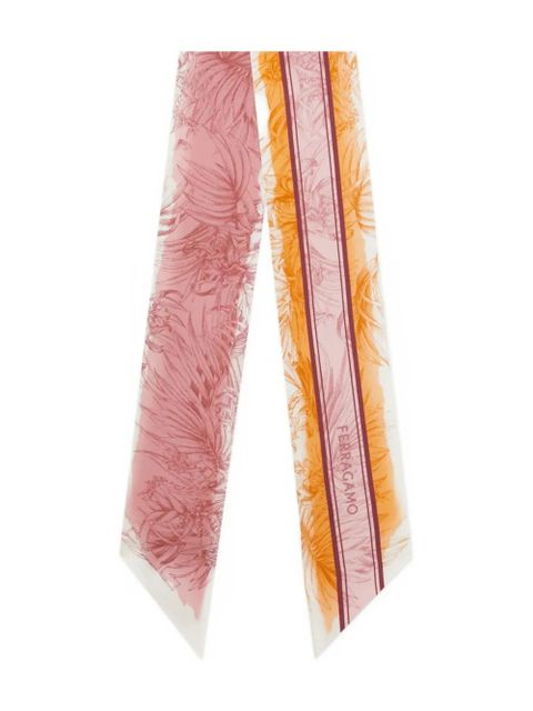 Ferragamo Gravure-print silk bandeau - Orange - zdjęcie produktu nr 1