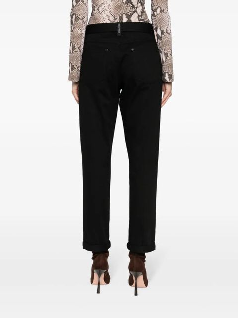 TOM FORD straight-leg belted trousers - Black
