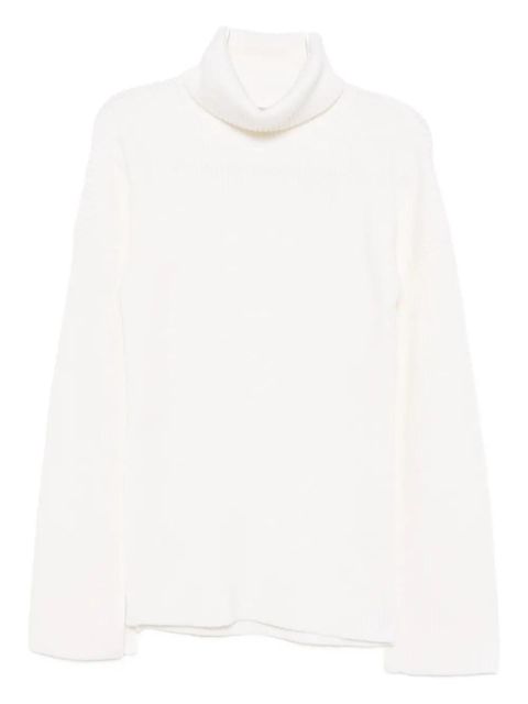 TOTEME turtleneck split-sleeve jumper - Neutrals
