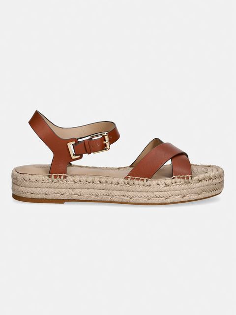 Lauren Ralph Lauren sandały na platformie damskie skórzane Emeryn - zdjęcie produktu nr 1